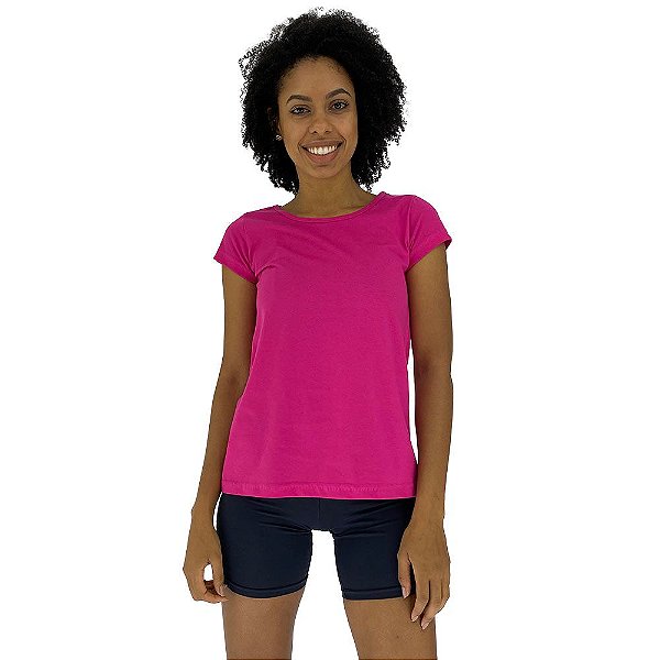 Camiseta Babylook Feminina MXD Conceito Rosa Pink