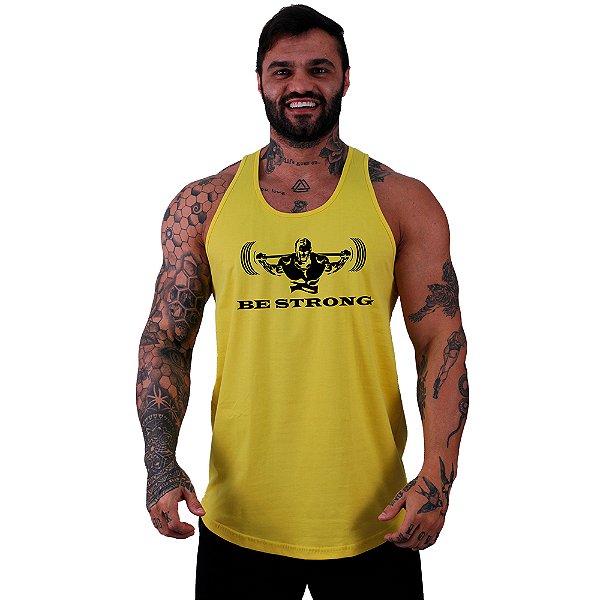 Regata Longline Masculina MXD Conceito Be Strong Agachamento