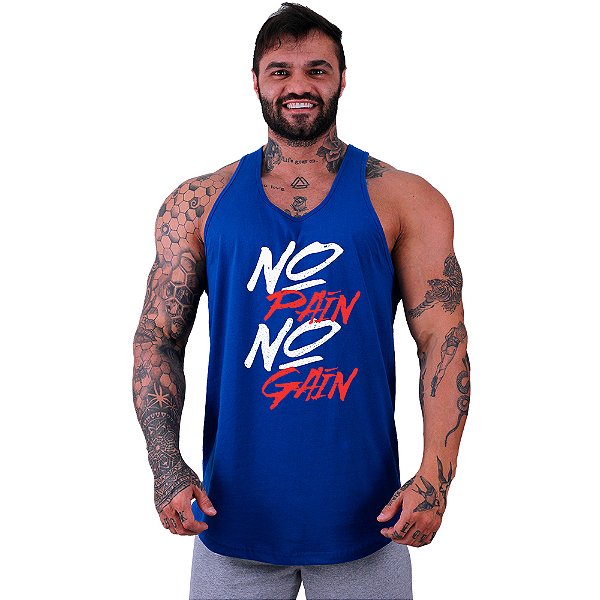 Regata Longline Masculina MXD Conceito No Pain No Gain