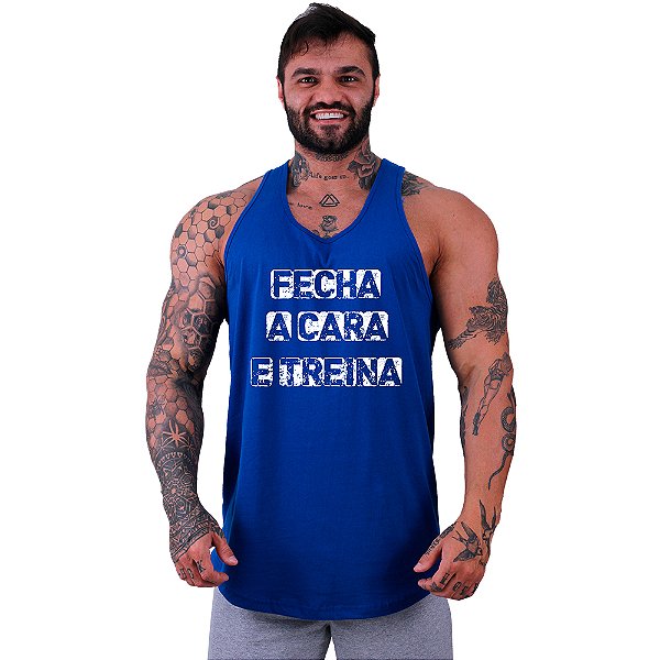 Regata Longline Masculina MXD Conceito Fecha a Cara e Treina