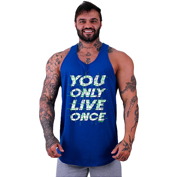 Regata Longline Masculina MXD Conceito You Only Live Once