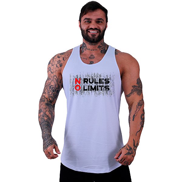 Regata Longline Masculina MXD Conceito No Rules No Limits Sem Regras Sem Limites