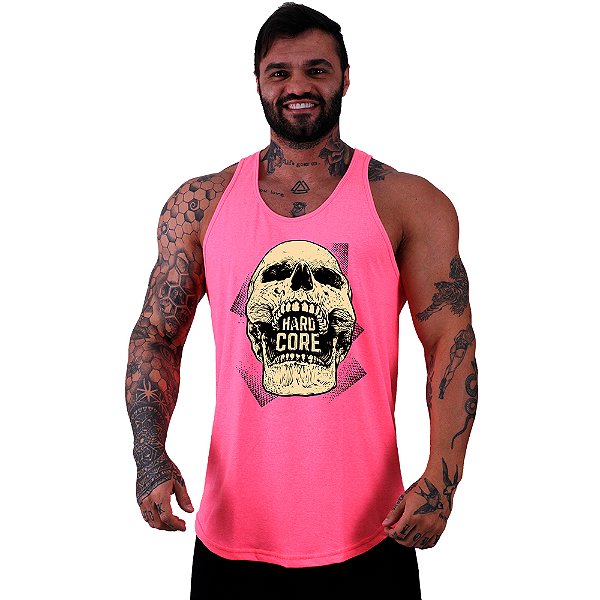 Regata Longline Masculina MXD Conceito Hardcore Skull Caveira