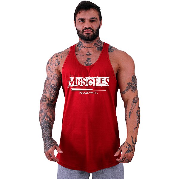 Regata Longline Masculina MXD Conceito Muscles Please Wait