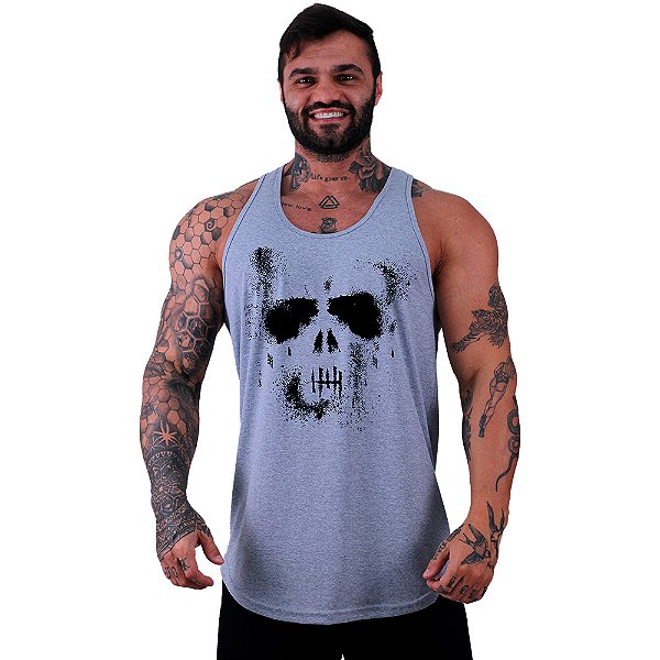 Regata Longline Masculina MXD Conceito Caveira Ghost