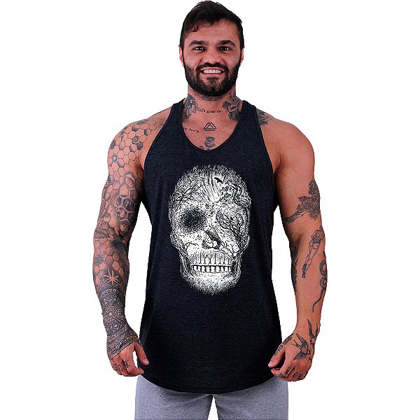 Regata Longline Masculina MXD Conceito Caveira Florestal