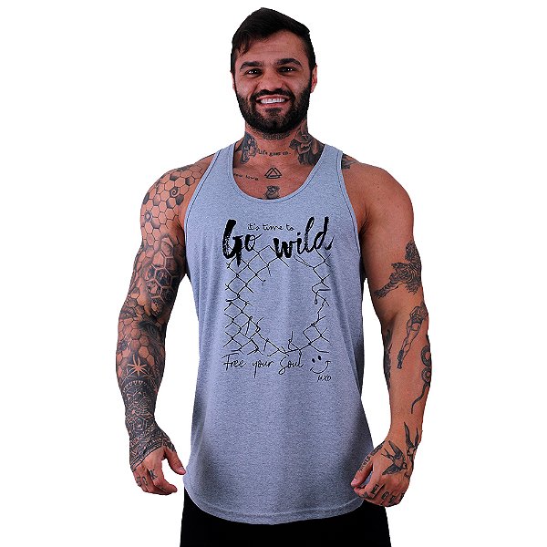 Regata Longline Masculina MXD Conceito È Hora De Ir À Loucura Liberte Sua Alma
