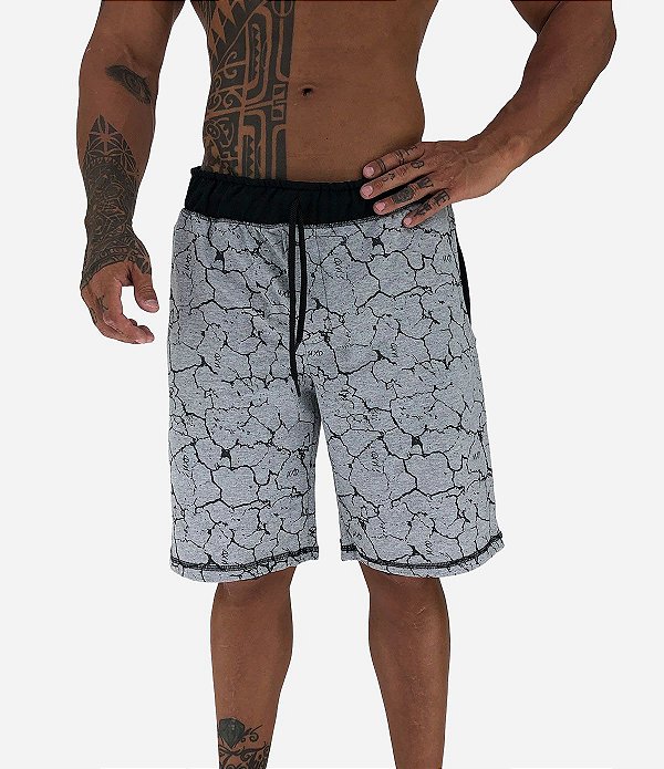 Bermuda Masculina Moletom MXD Conceito Mescla Tradicional Enraizado