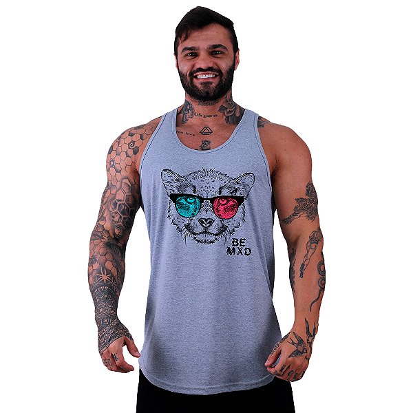 Regata Longline Masculina MXD Conceito Leopardo de Óculos