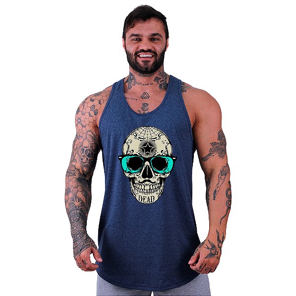 Regata Longline Masculina MXD Conceito Caveira Popstar
