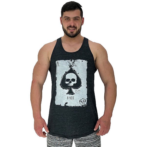 Regata Longline Masculina MXD Conceito Caveira Mosaico