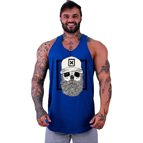 Regata Longline Masculina MXD Conceito Caveira Lenhador
