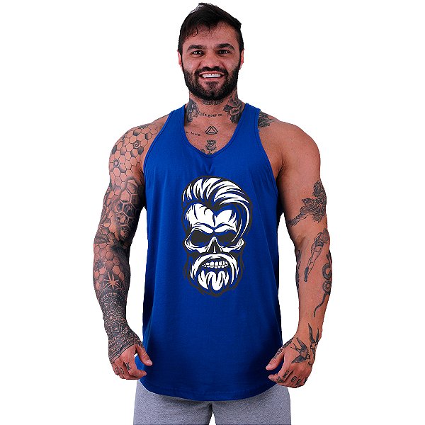 Regata Longline Masculina MXD Conceito Caveira Estilosa
