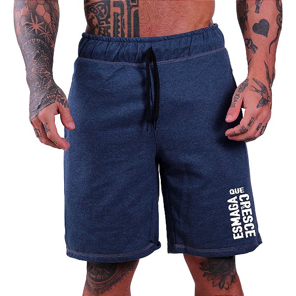 Bermuda Estampada Masculina MXD Conceito Esmaga Que Cresce Vertical