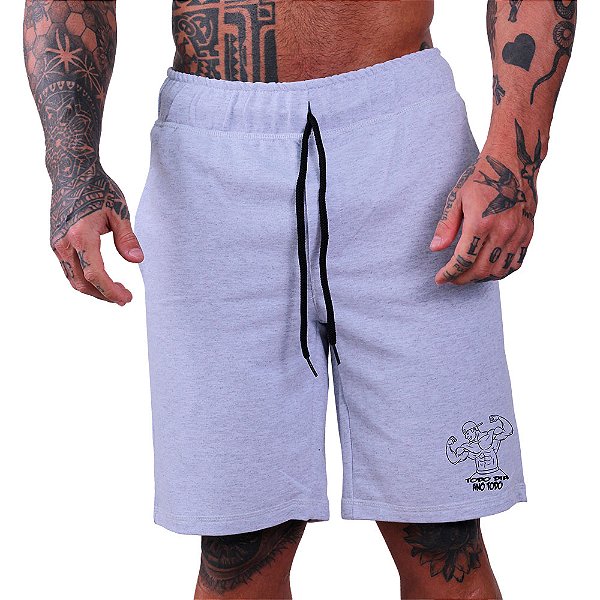 Bermuda Estampada Masculina MXD Conceito Fisiculturista Todo Dia Ano Todo
