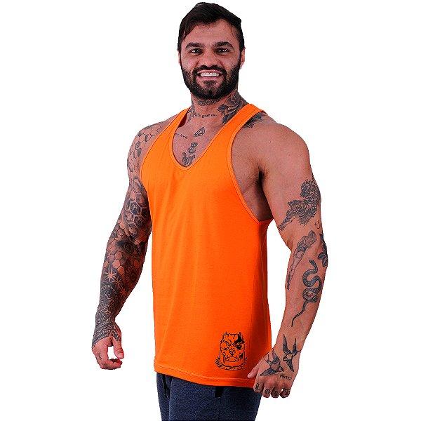 Regata Cavada Estampa Lateral Masculina MXD Conceito Pitbull Pirata