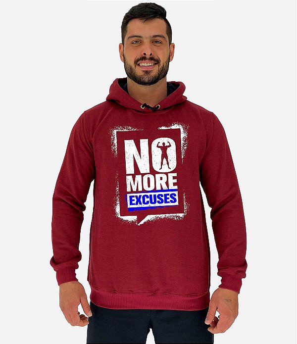 Blusa Moletom Masculino MXD Conceito Com Touca No More Excuses