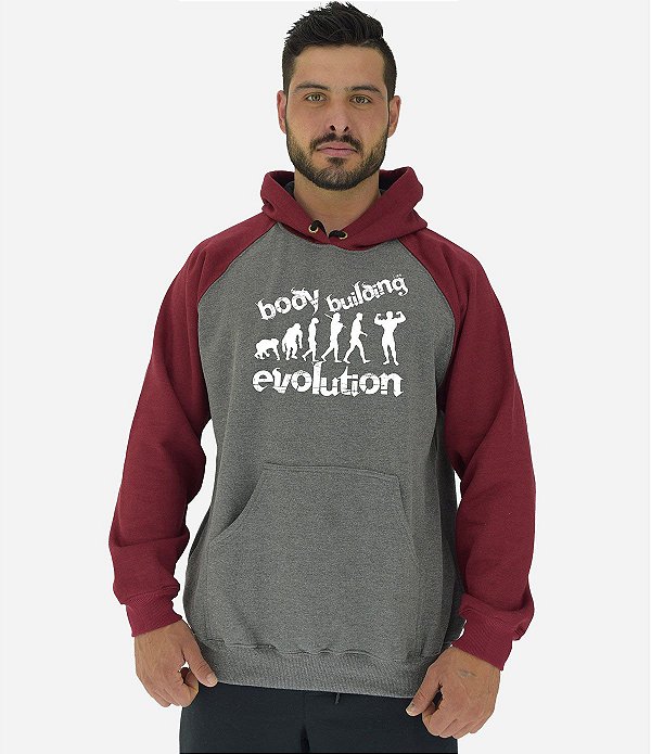 Blusa Moletom Masculino MXD Conceito Com Touca Evolution Bodybuilding