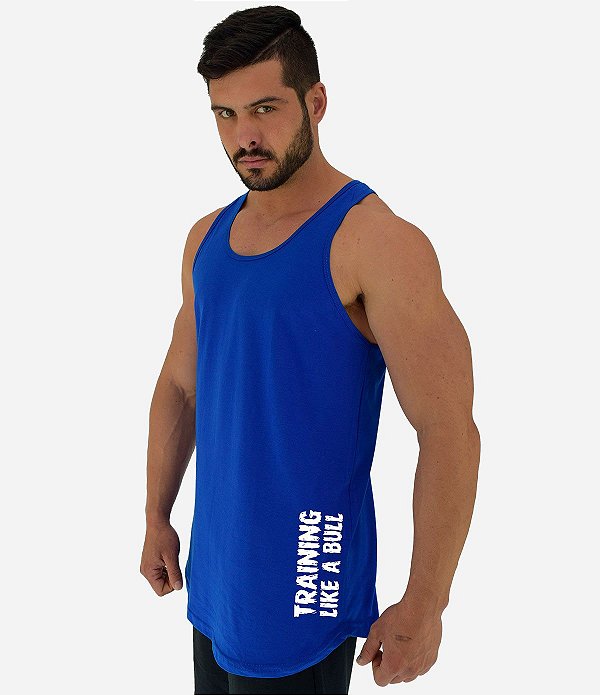 Regata Longline Masculina MXD Conceito Estampa Lateral Training Like a Bull