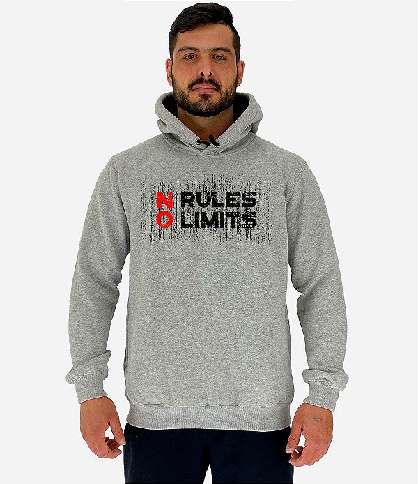 Blusa Moletom Masculino MXD Conceito Com Touca No Rules No Limits