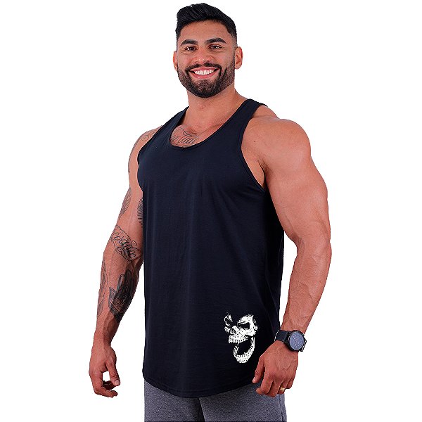 Regata Longline Masculina MXD Conceito Estampa Lateral Gorila