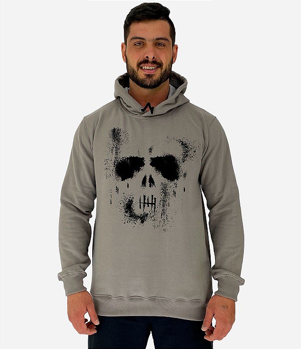 Blusa Moletom Masculino MXD Conceito Com Touca Ghost