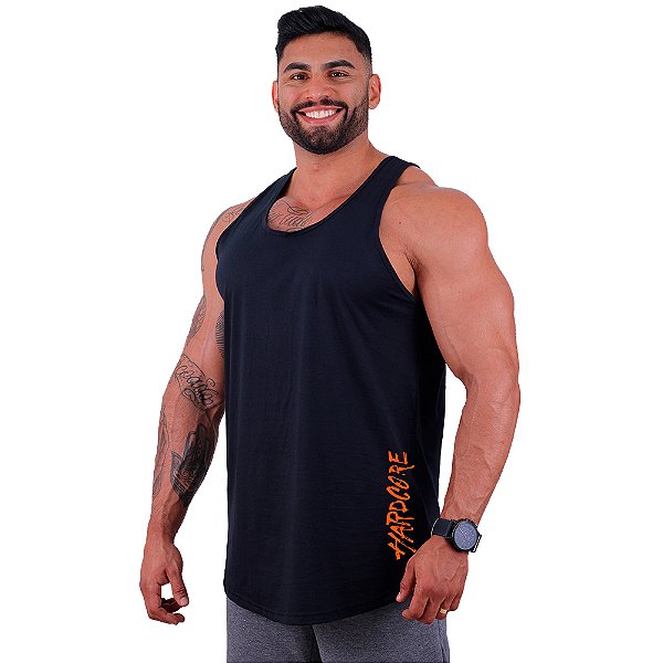 Regata Longline Masculina MXD Conceito Estampa Lateral Hardcore