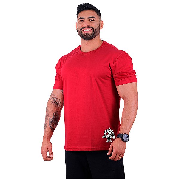 Camiseta Tradicional Masculina MXD Conceito Estampa Lateral Bodybulder
