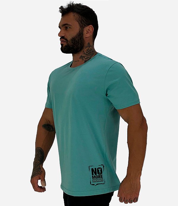 Camiseta Tradicional Masculina MXD Conceito Estampa Lateral No More Excuses