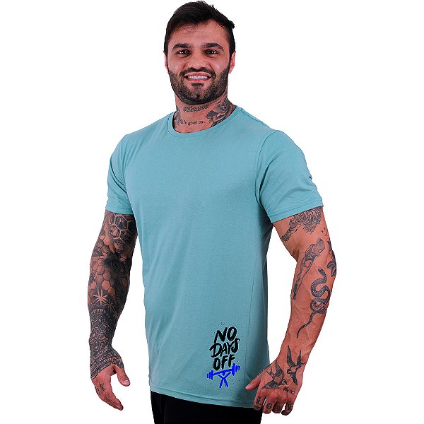 Camiseta Tradicional Masculina MXD Conceito Estampa Lateral No Days Off
