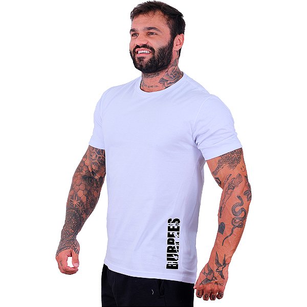 Camiseta Tradicional Masculina MXD Conceito Estampa Lateral Burpes
