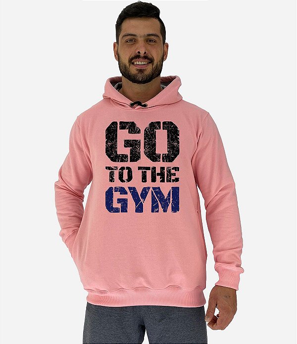 Blusa Moletom Masculino MXD Conceito Com Touca Go To The Gym
