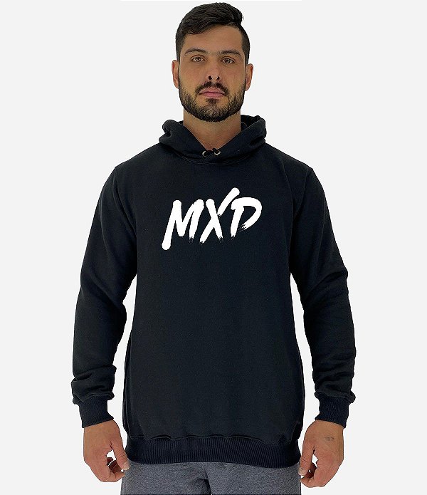 Blusa Moletom Masculino MXD Conceito Com Touca MXD Logo