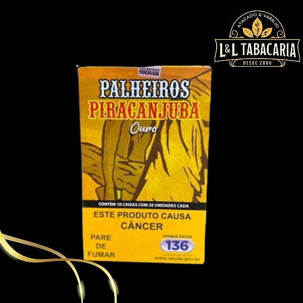 PALHEIRO PIRACANJUBA OURO CAIXA C/10 MAÇOS | 20 PALHEIROS