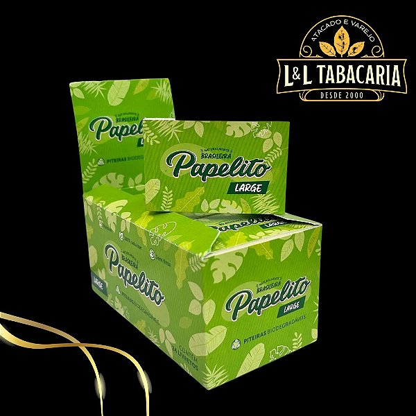 PITEIRA PAPELITO LARGE CAIXA C/ 25