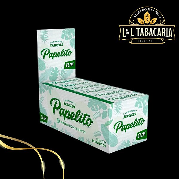 PITEIRA PAPELITO SLIM CAIXA C/ 25