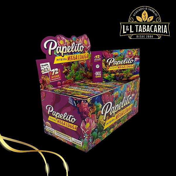 PITEIRA PAPELITO MEGA LONGA CAIXA C/ 30