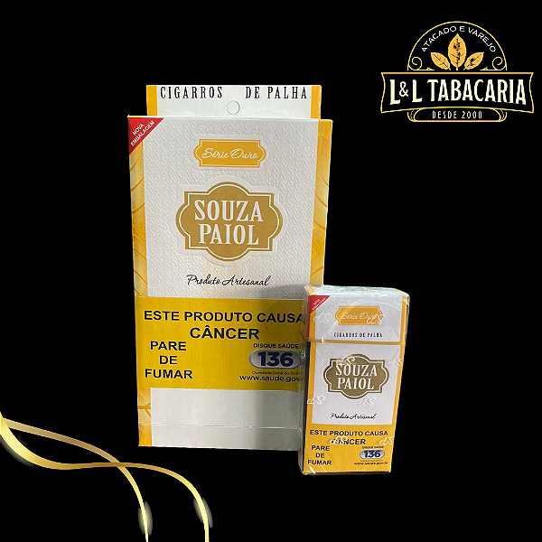 PALHEIRO SOUZA OURO CAIXA C/10 MAÇOS | 20 PALHEIROS
