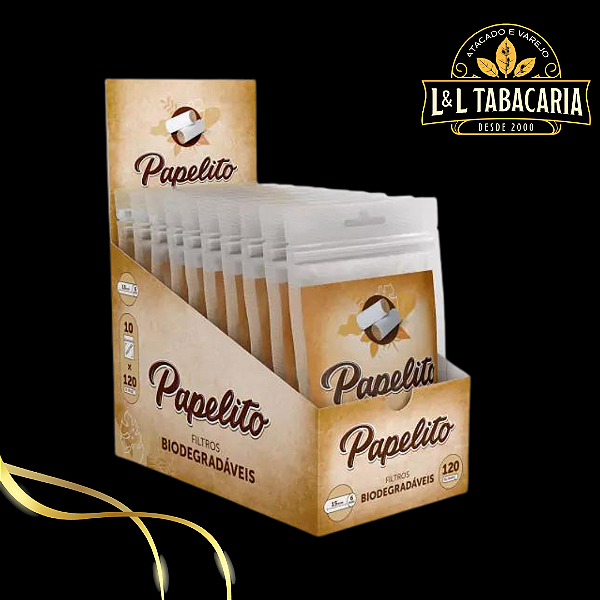 FILTRO PAPELITO BIODEGRADÁVEL | CAIXA C/ 10