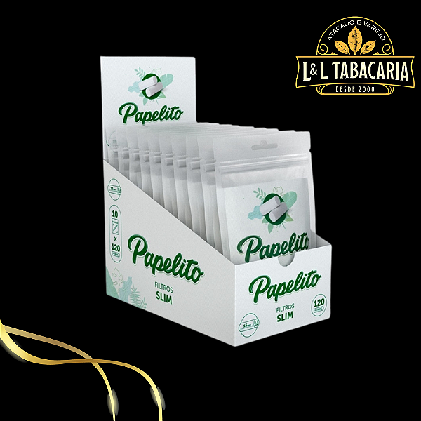 FILTRO PAPELITO SLIM | CAIXA C/ 10