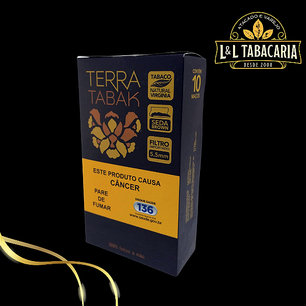 TABACO TERRA TABAK SEDA BROWN | CAIXA C/ 10