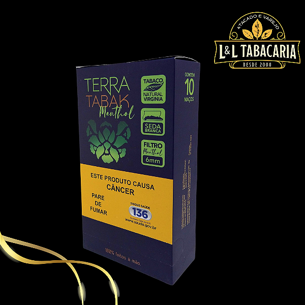 TABACO TERRA TABAK MENTHOL | CAIXA C/ 10