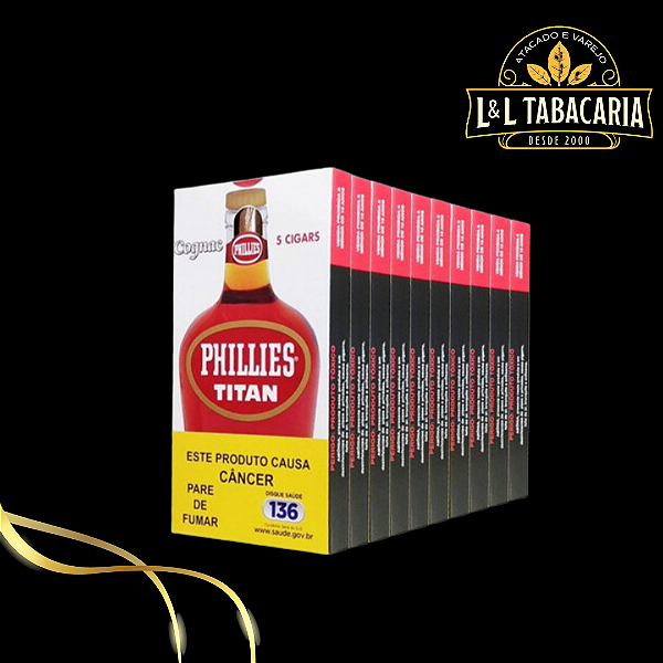 CHARUTO TITAN CONHAQUE | CAIXA C/ 50