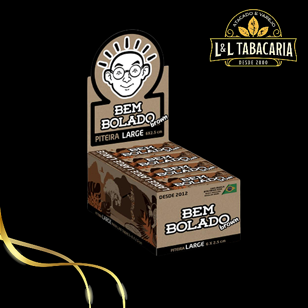 PITEIRA BEM BOLADO BROWN LARGE/ CAIXA C/ 24