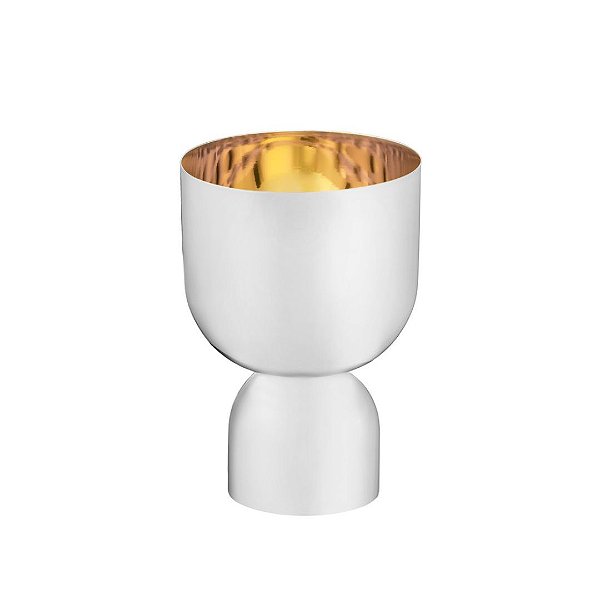 Cachepot Pequeno Boreal Revestimento Interno Ouro 24k - Riva