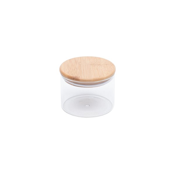 Porta Mantimento com Tampa de Bambu 350 ml