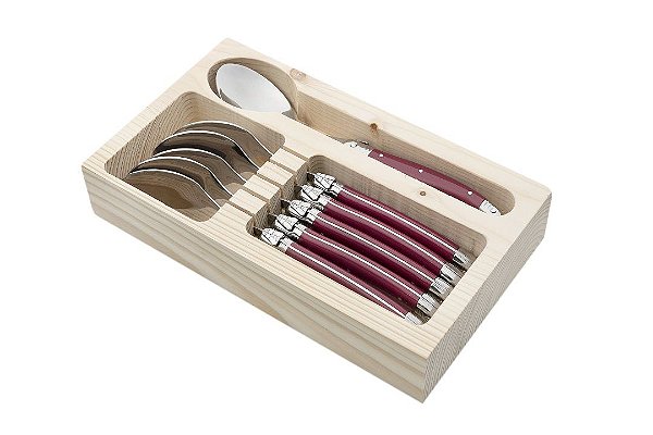 Set 6 Colheres Mesa Bordeaux Laguiole La Tour