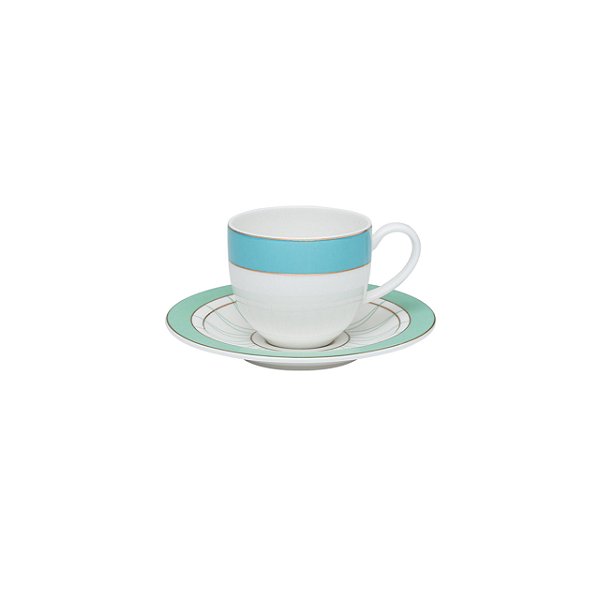 Conjunto de 6 Xícaras 110 ml com Pires para Café Strauss Mariè