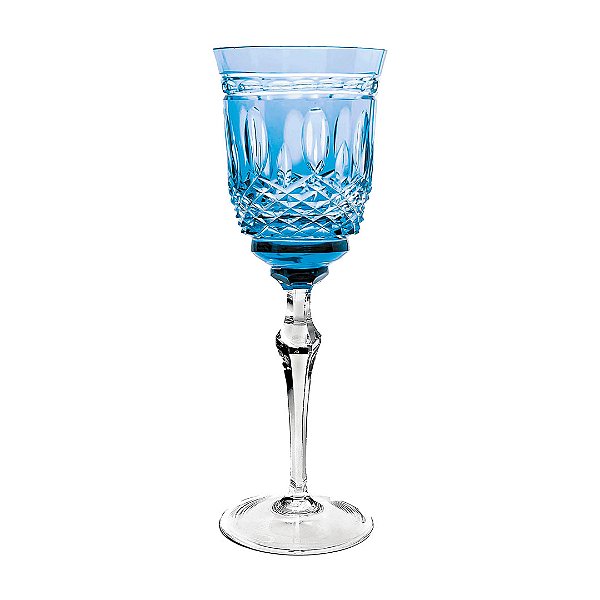 Taça de Cristal Strauss Vinho Tinto 350 ml Azul Claro