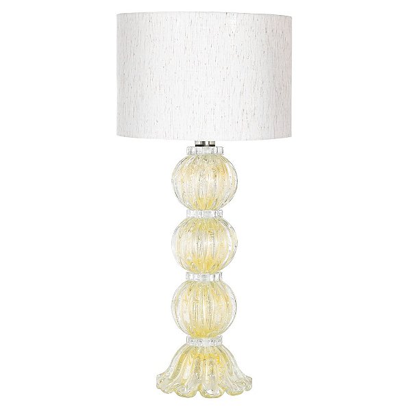 Abajur Murano Versailles Cristal com Ouro 24k